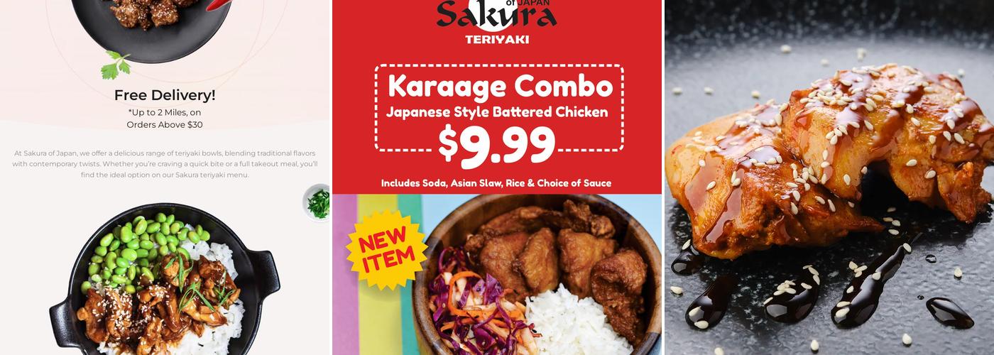 Sakura of Japan Menu