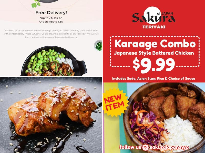 Sakura of Japan Menu