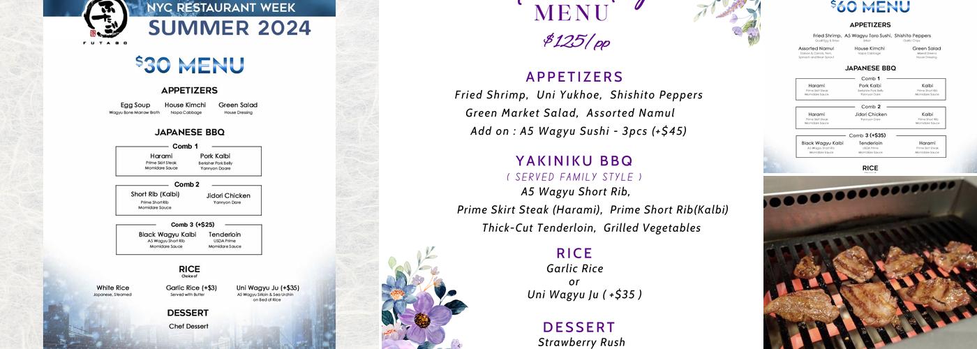 Yakiniku Futago Menu