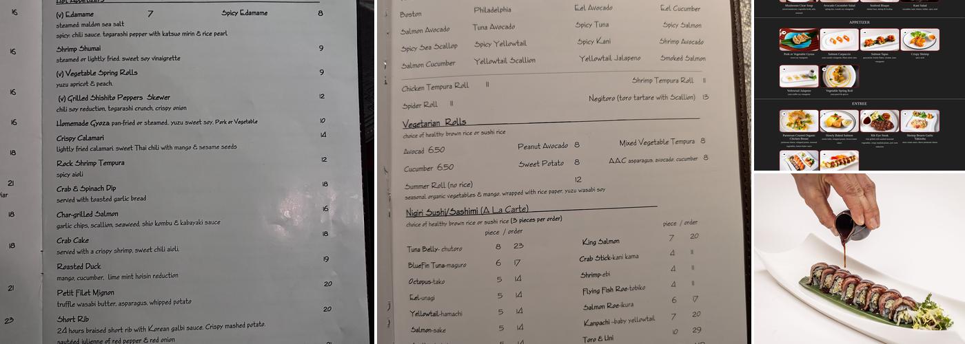 Fushimi Bay Ridge Menu
