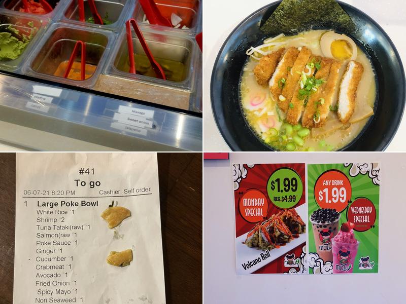 Molly Ramen•Poke•Tea Menu