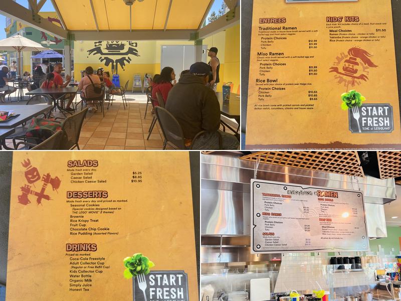 Wok 'N' Bowl Ramen (inside Lego land) Menu