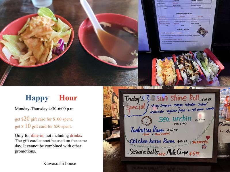 Kawa Sushi House Menu