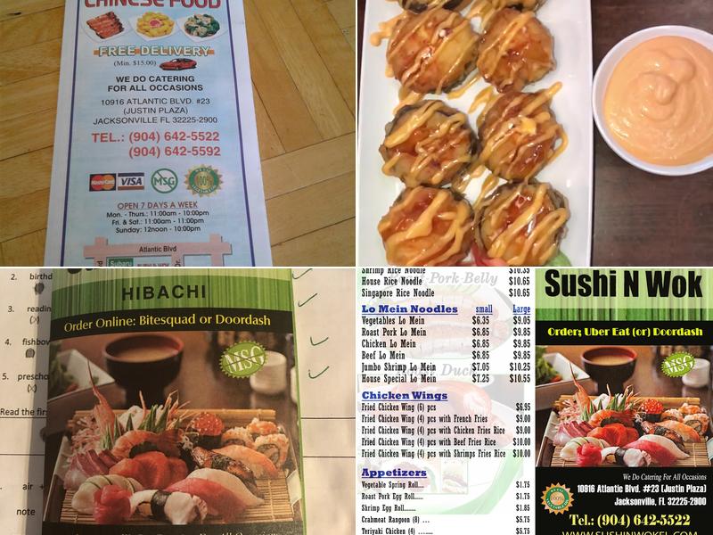 Sushi N Wok Menu