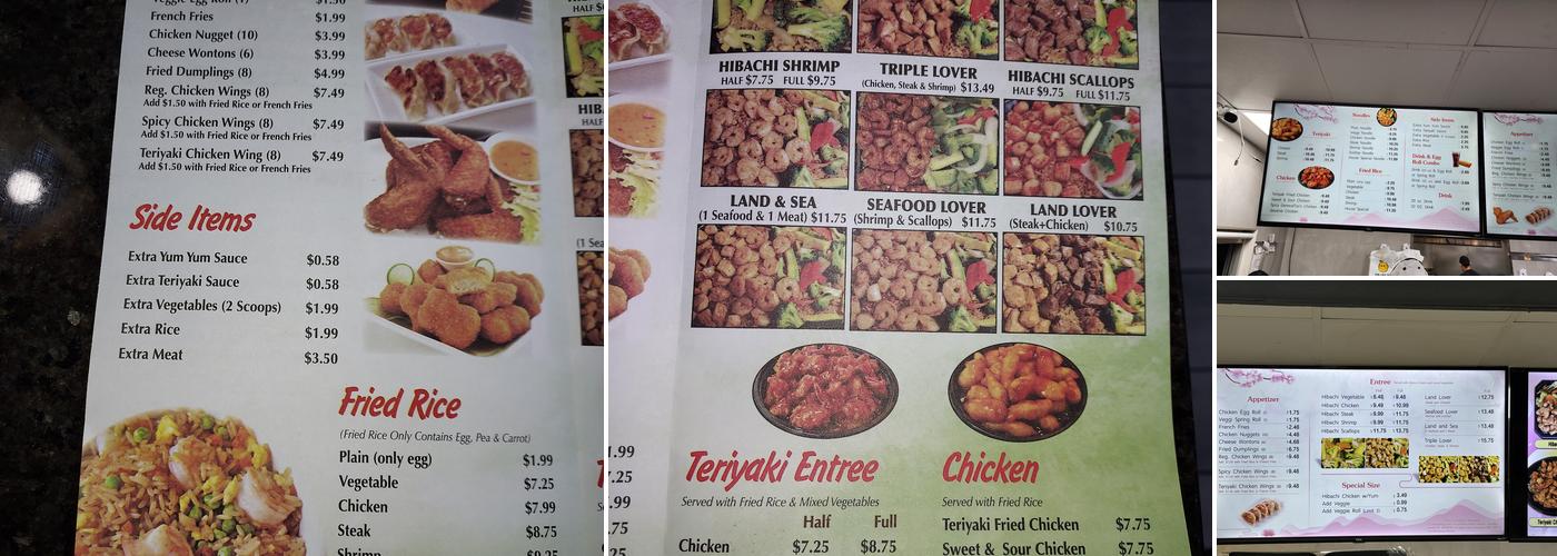 hibachi express Menu