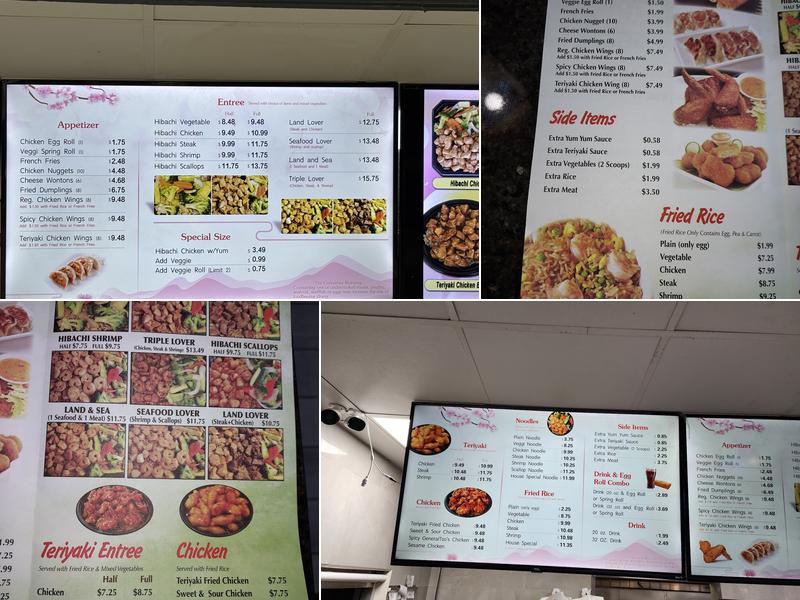 hibachi express Menu