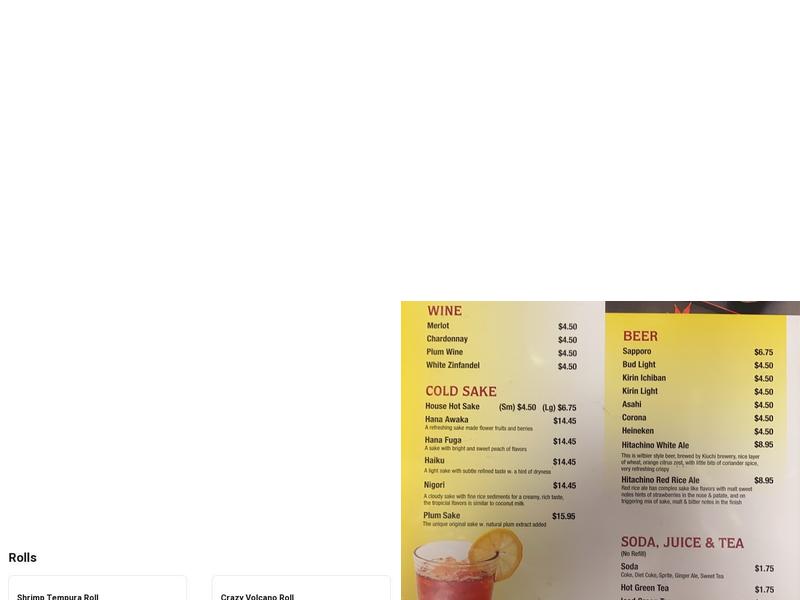 Yama Sushi Bar（Glen Burnie) Menu