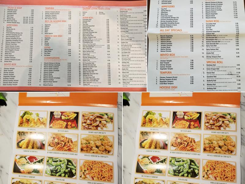 Sakura Express Menu
