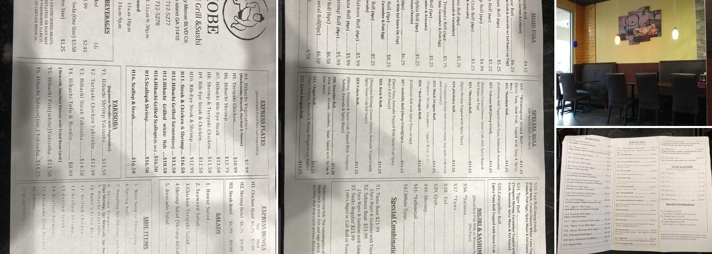 Kobe Sushi & Hibachi Menu