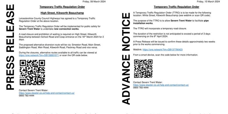 Kibworth Beauchamp Parish Council Menu