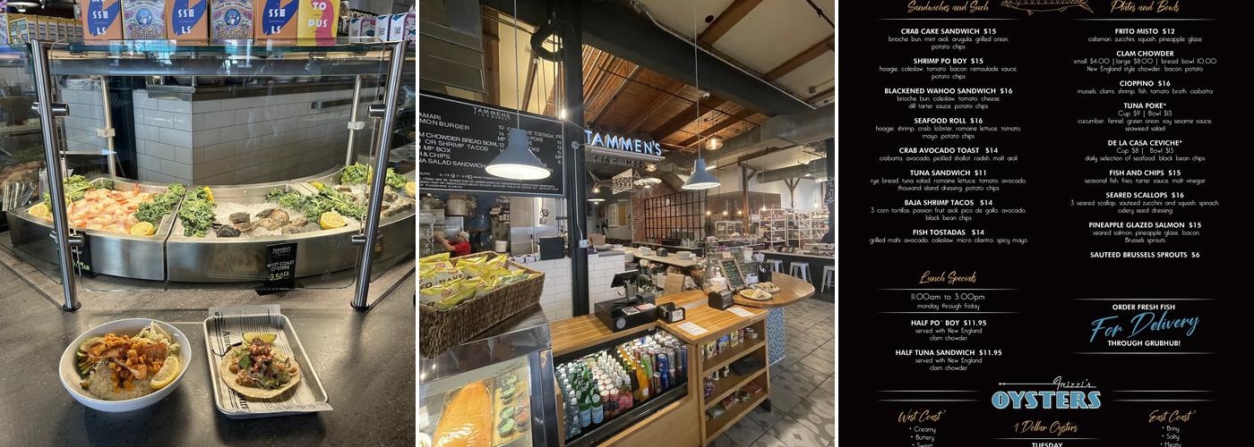 Tammen’s Fish Market Menu