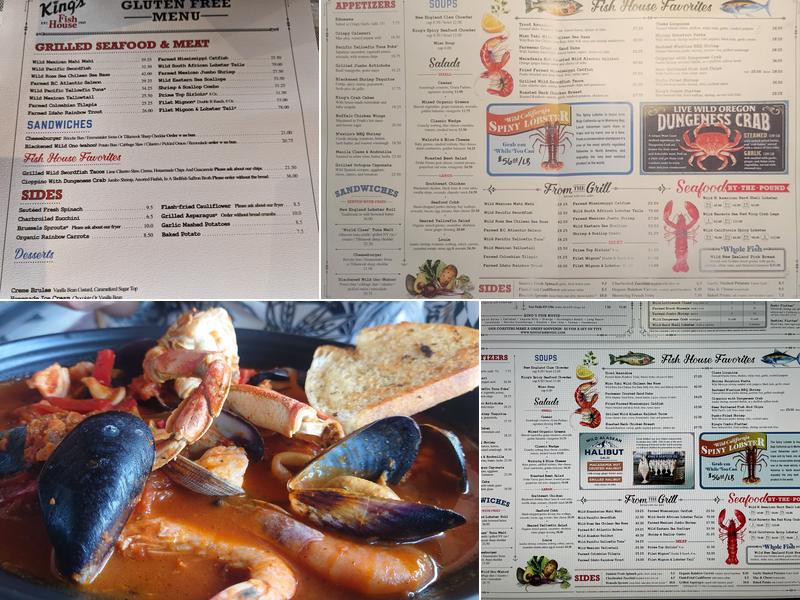 King's Fish House Menu