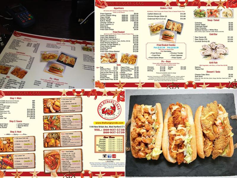 The Hungry Crab Menu