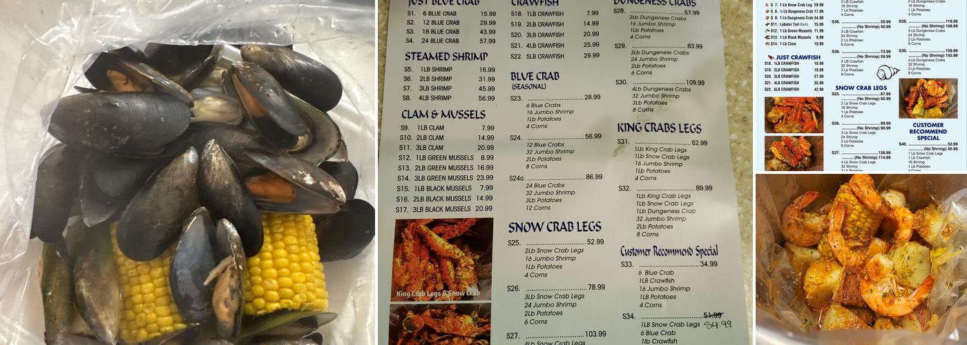 EZ Crab Shack Menu