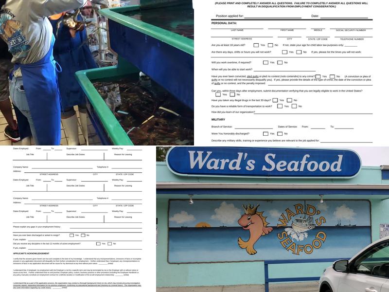 Ward's Seafood Market & Take-Out Menu