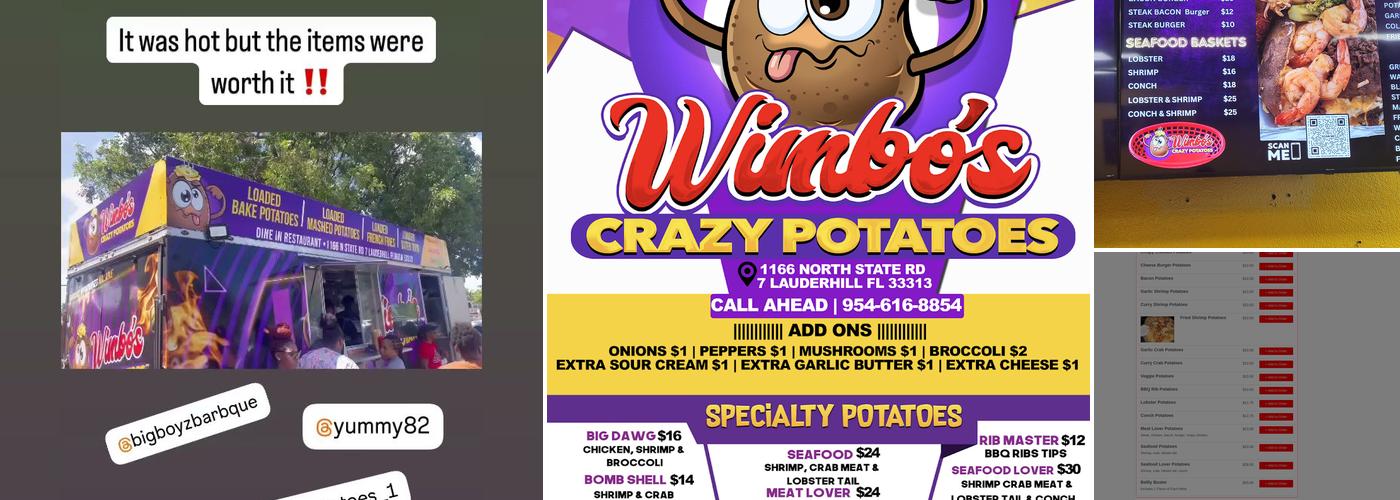 Wimbos Crazy Potatoes Menu