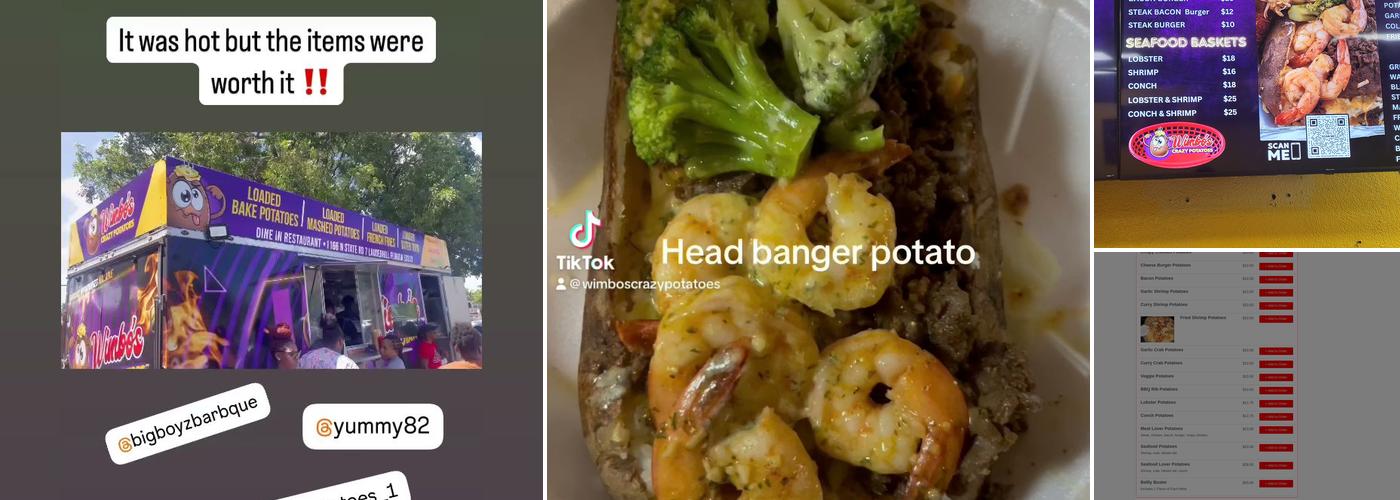 Wimbos Crazy Potatoes Menu