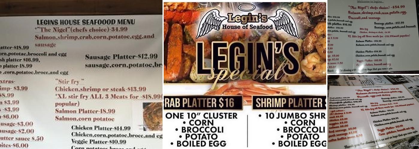 Legin’s House of Seafood Menu