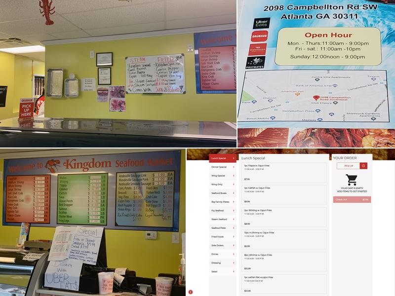 Kingdom Seafood Market Menu