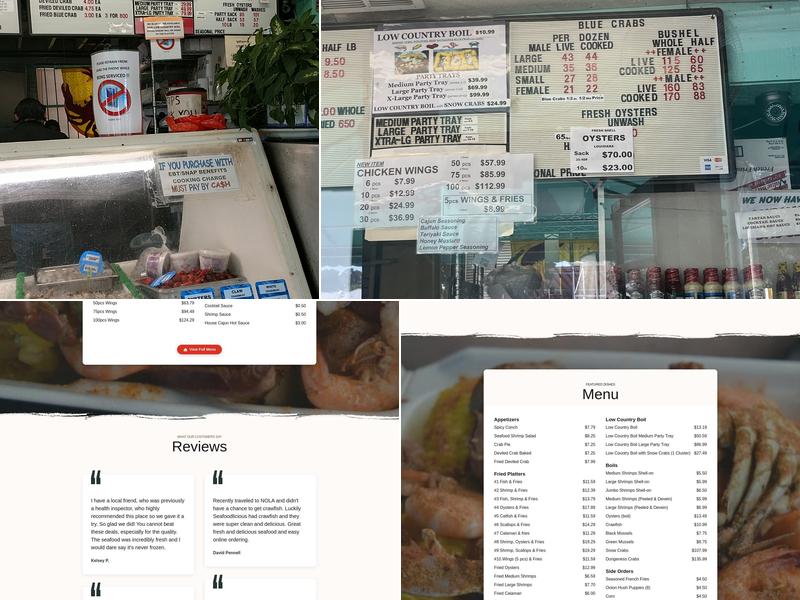Seafoodlicious Menu