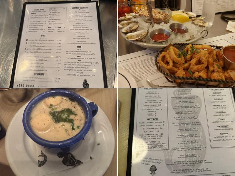 Mermaid Oyster Bar Menu