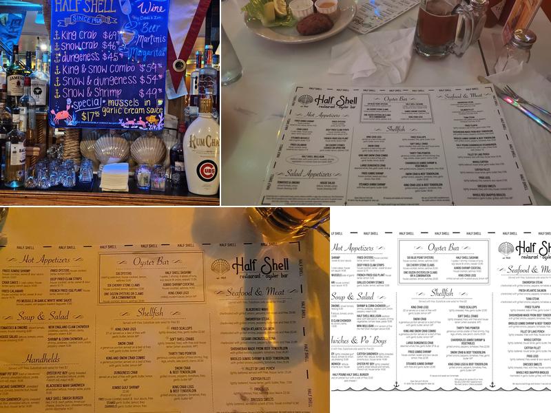 Half Shell Menu