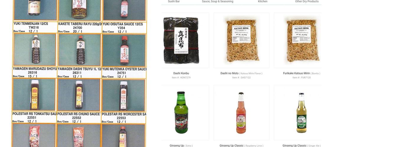 True World Foods Menu