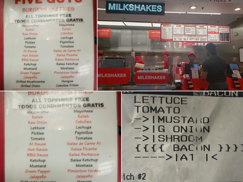 Five Guys Menu