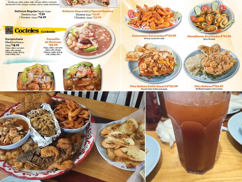 Mariscos El Kora Menu