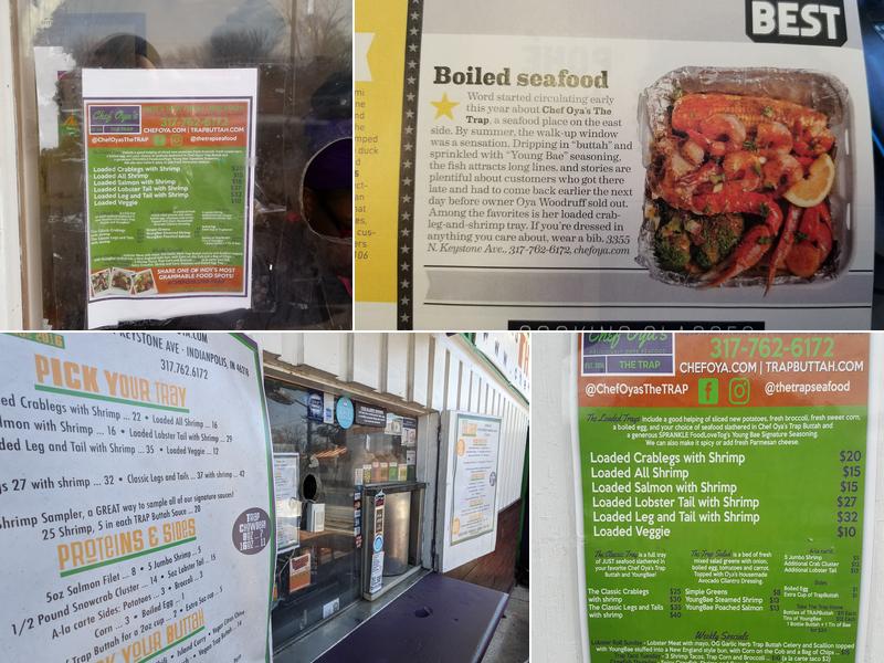 Chef Oya's The TRAP Menu