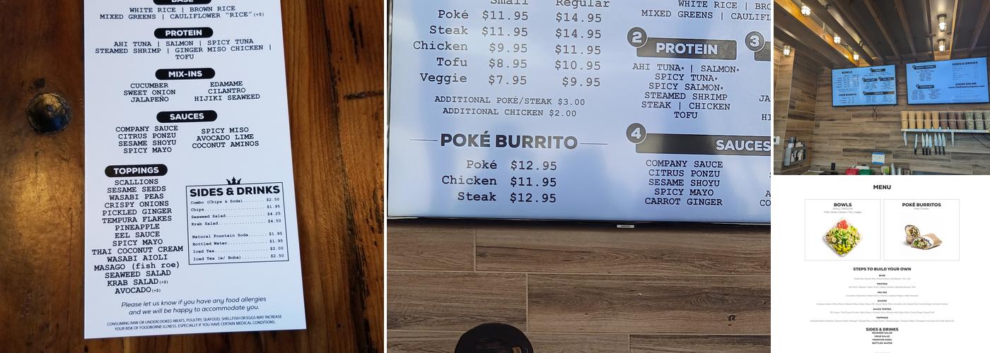 The Poké Company Menu