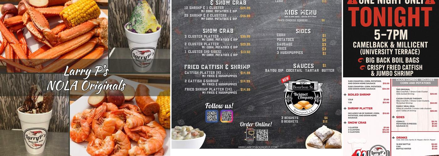 LarryP's Boiling Pot Menu