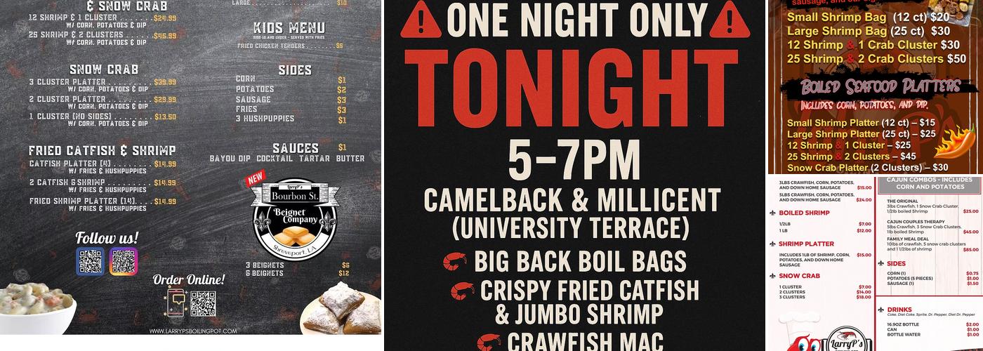 LarryP's Boiling Pot Menu