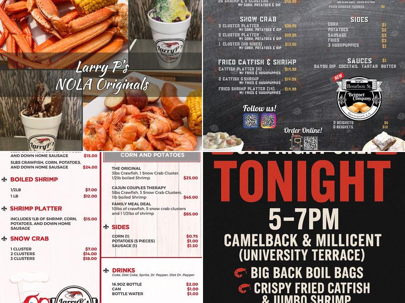 LarryP's Boiling Pot Menu