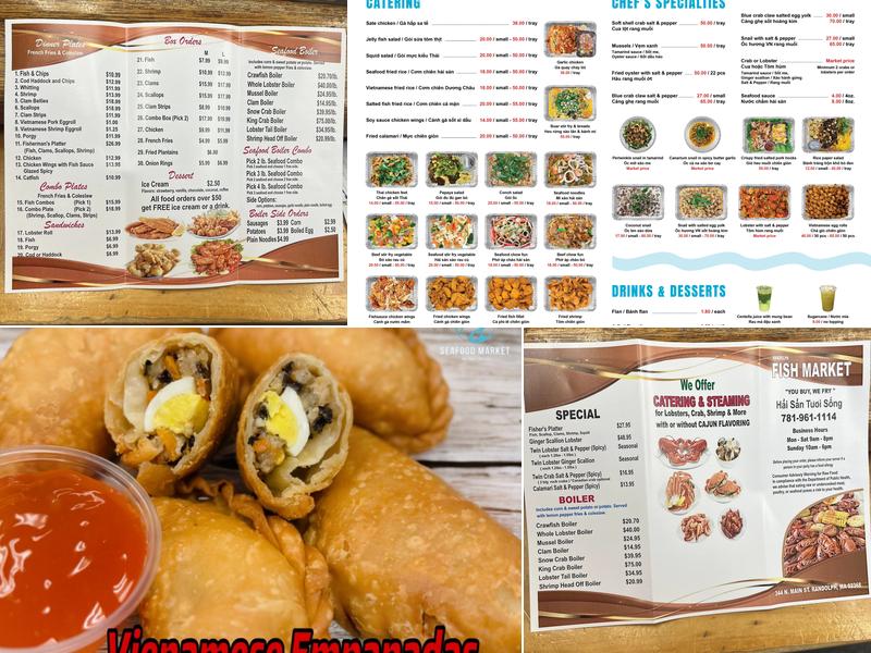 Randolph Seafood Market Menu