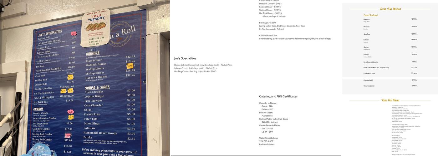 Joe's On A Roll Menu