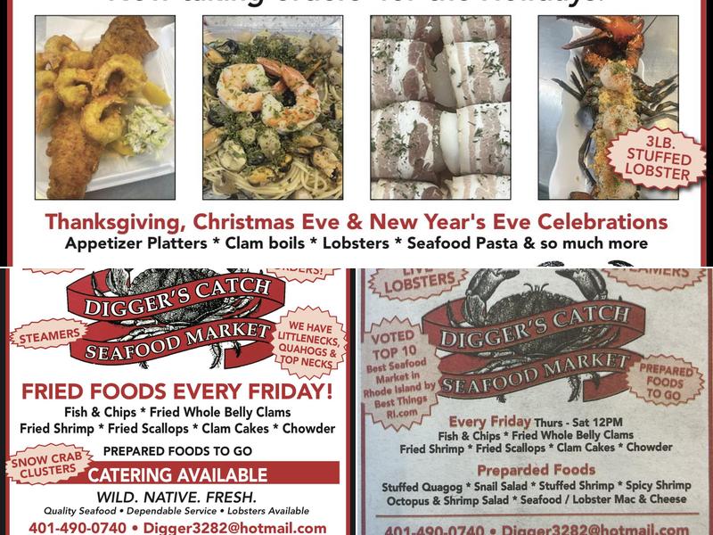 Digger's Catch Menu