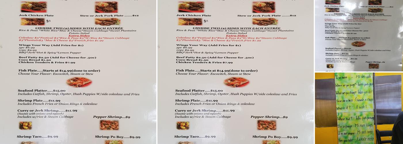 Perry's Caribbean & Seafood Kitchen Menu