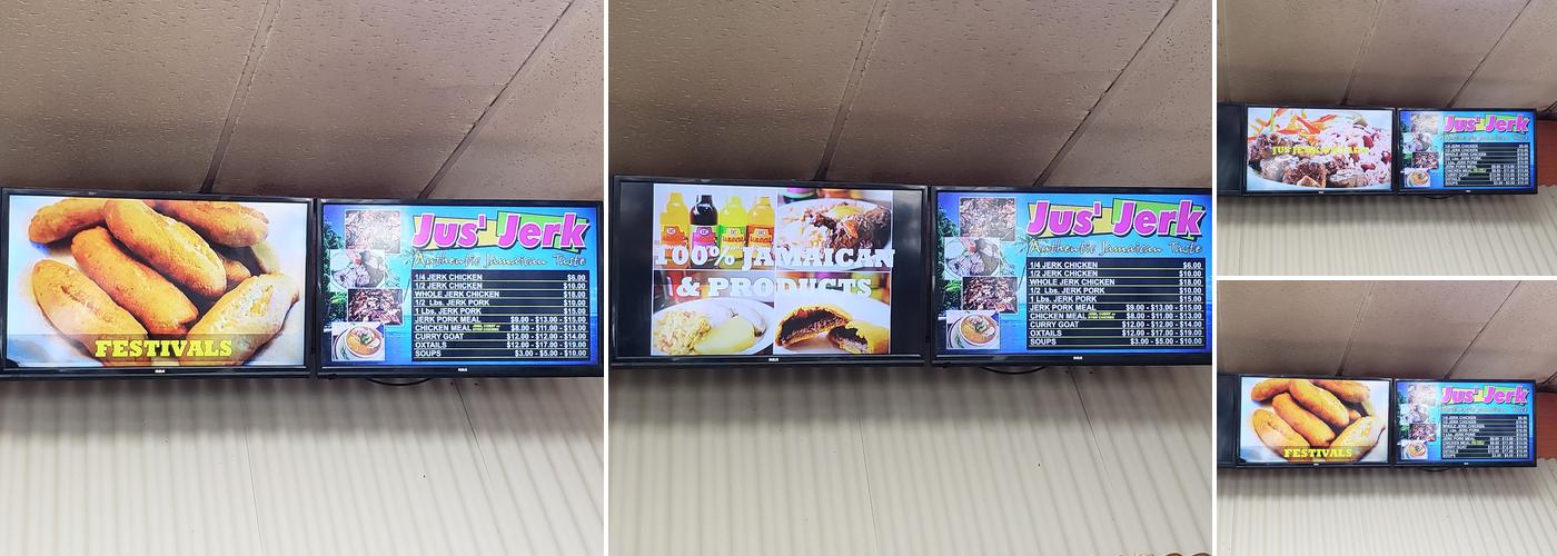 Jus' Jerk Menu