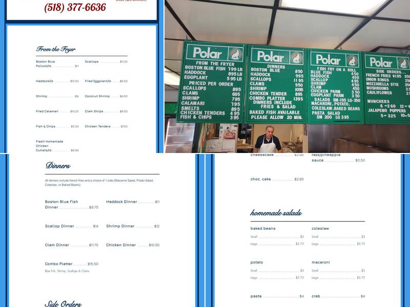 Combo's Fish Fry Menu