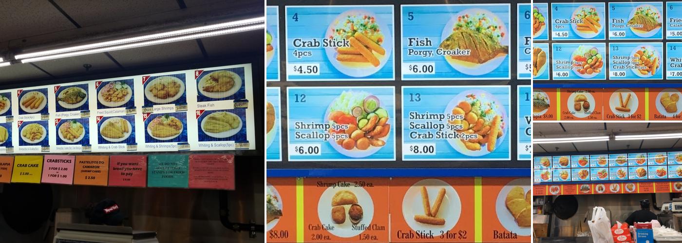 Mega Seafood Menu