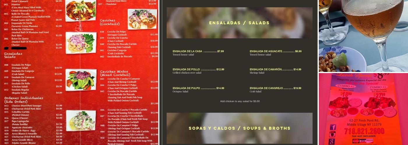 Tropical Menu