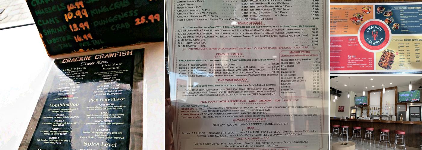 Crackin' Crawfish Menu