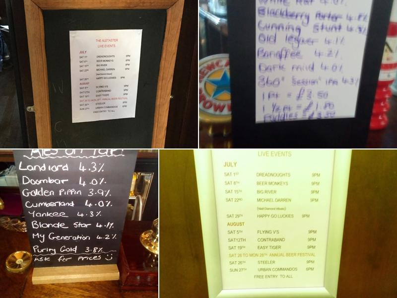 The Coach House Menu