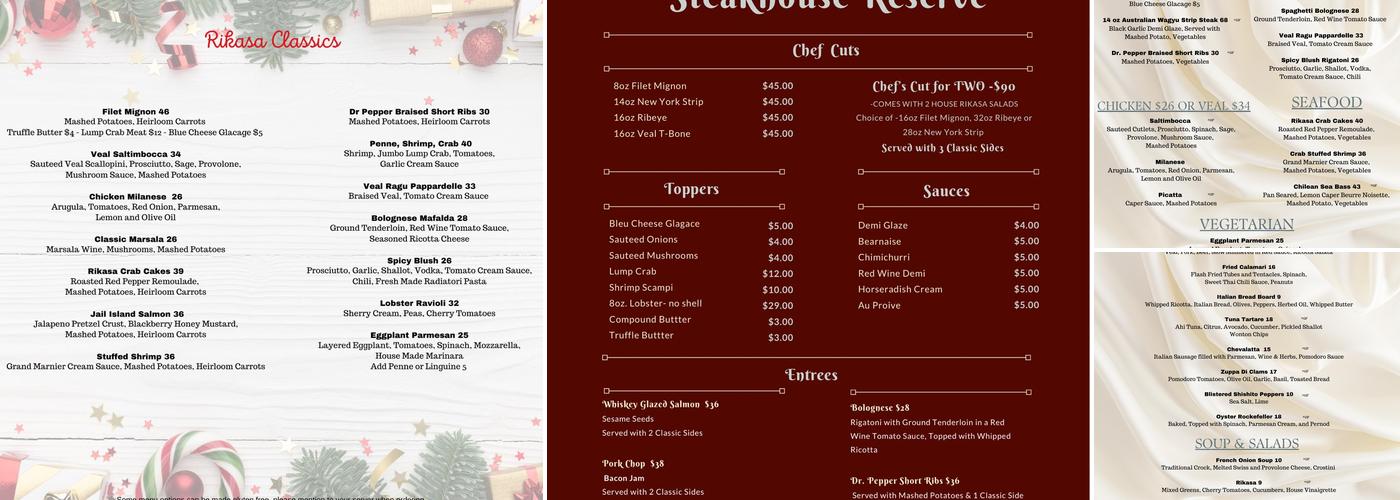 Rikasa Menu