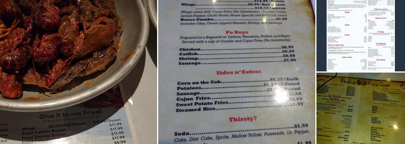 King Crab House Menu