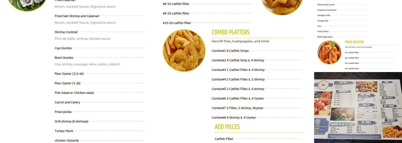 Krispy Catch Menu