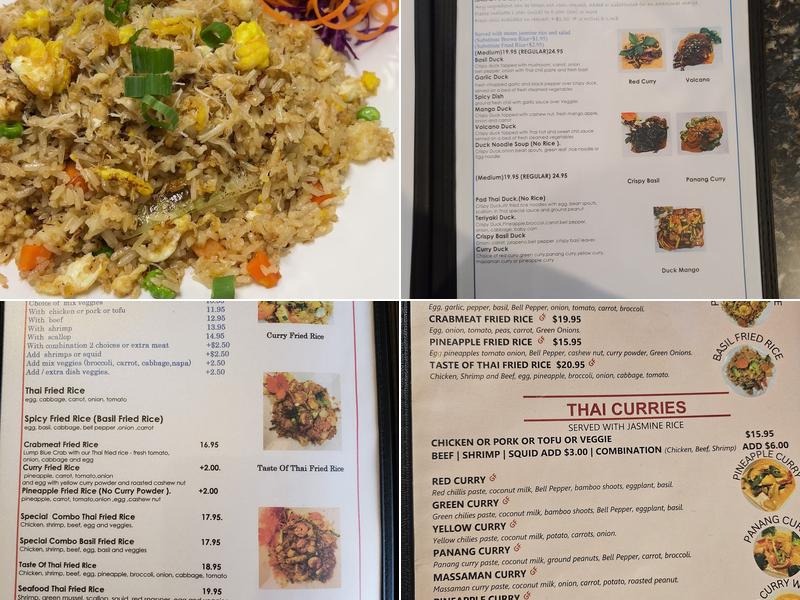 Taste of Thai Plano 3205 Menu