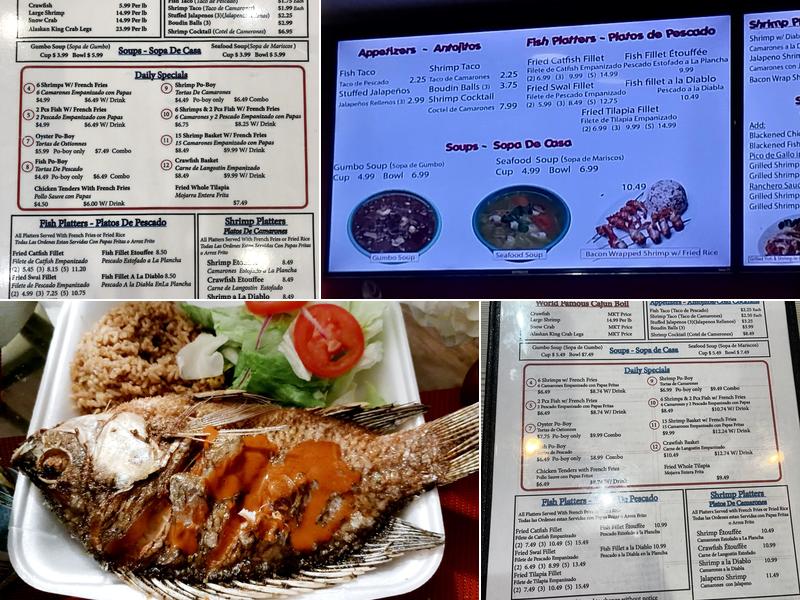 Marina Seafood Kitchen Menu