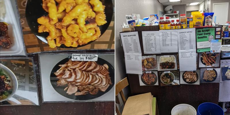 Oh's Seafood Market Menu